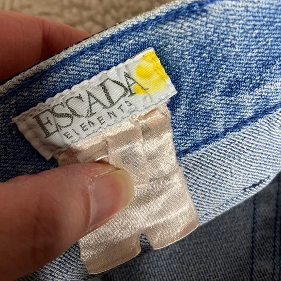 ESCADA Vintage Denim High Rise Jeans 5 Pocket Pants - Picture 10 of 16